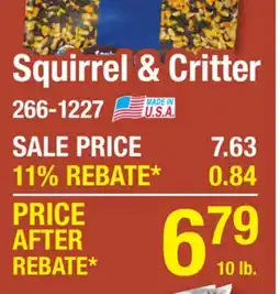 Menards Squirrel & Critter offer
