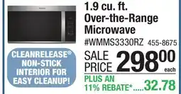 Menards 1.9 cu. ft. Over-the-Range Microwave offer