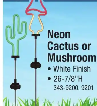 Menards Neon Cactus or Mushroom offer
