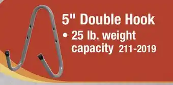 Menards 5 Double Hook offer