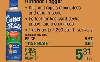 Menards Outdoor Fogger offer
