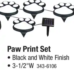 Menards Paw Print Set offer