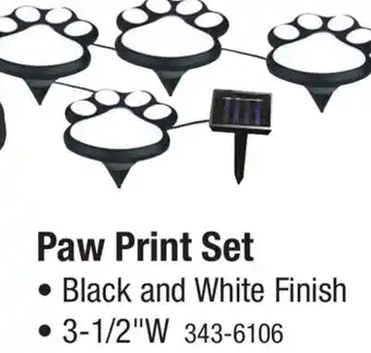Menards Paw Print Set offer