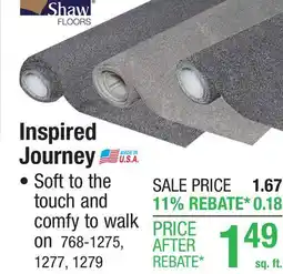 Menards Inspired Journey offer
