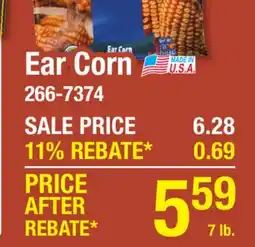 Menards Ear Corn offer