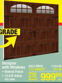 Menards Designer with Windows offer