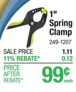 Menards 1 Spring Clamp offer