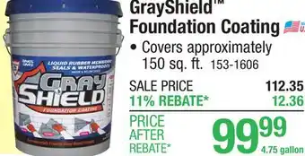 Menards GrayShield Foundation Coating offer