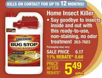 Menards Home Insect Killer offer