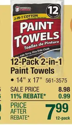 Menards 12-Pack 2-in-1 Paint Towels offer