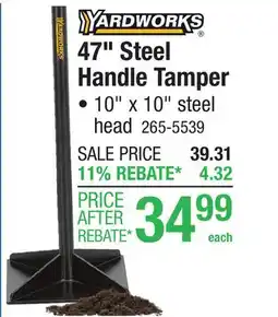 Menards 47 Steel Handle Tamper offer