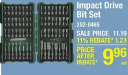 Menards Impact Drive Bit Set offer