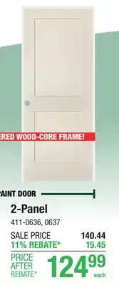 Menards PAINT DOOR offer