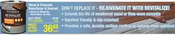 Menards Wood & Concrete Resurfacer & Sealant offer