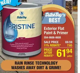 Menards Exterior Flat Paint & Primer offer