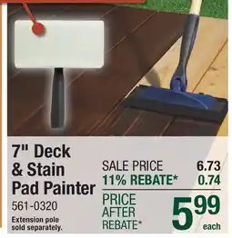 Menards 7 Deck & Stain Pad Painter offer
