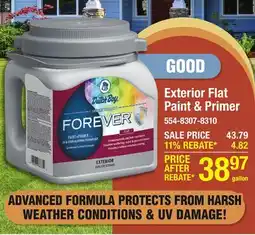 Menards Exterior Flat Paint & Primer offer