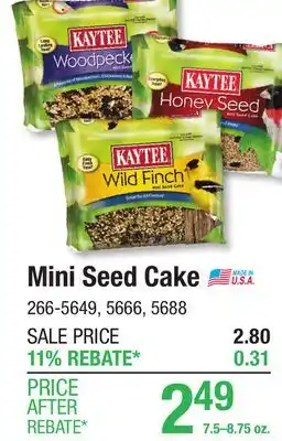 Menards Kaytee Mini Seed Cake Bird Seed offer