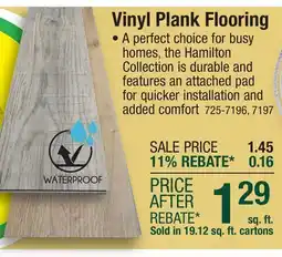 Menards Vinyl Plank Flooring offer