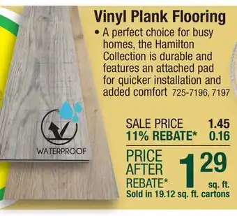 Menards Vinyl Plank Flooring offer
