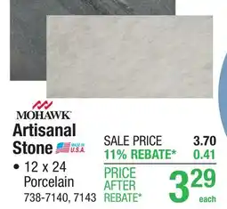 Menards Artisanal Stone offer