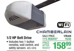 Menards 1/2 HP Belt Drive offer