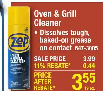 Menards Oven & Grill Cleaner offer