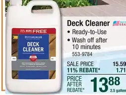 Menards Deck Cleaner offer