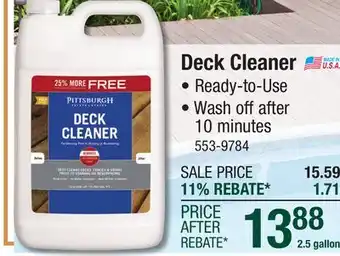 Menards Deck Cleaner offer
