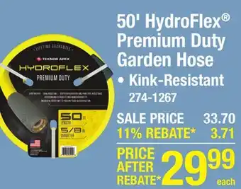 Menards 50' HydroFlex Premium Duty Garden Hose offer