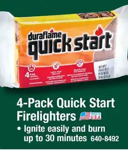 Menards 4-Pack Quick Start Firelighters offer