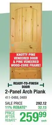 Menards 2-Panel Arch Plank offer