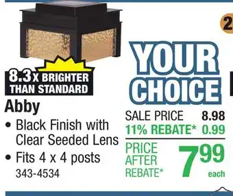 Menards Abby offer