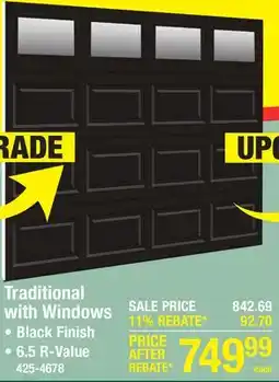 Menards Traditional with Windows offer