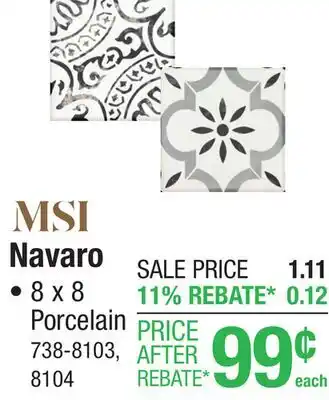 Menards Navaro offer