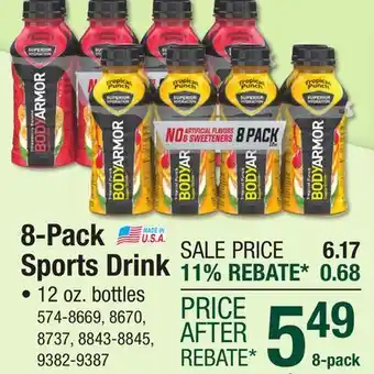 Menards 8-Pack Sports Drink offer