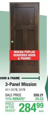 Menards 3-Panel Mission offer