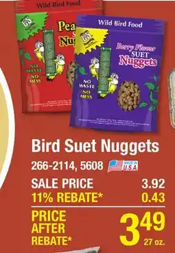 Menards Bird Suet Nuggets offer