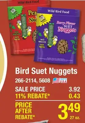 Menards Bird Suet Nuggets offer