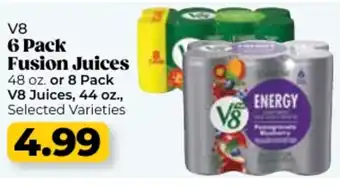 Roche Bros V8 Fusion Juices 6 Pack offer