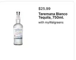 Walgreens Teremana Blanco Tequila, 750ml offer