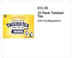Walgreens Twisted Tea with myWalgreens offer