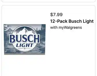 Walgreens 12-Pack Busch Light offer