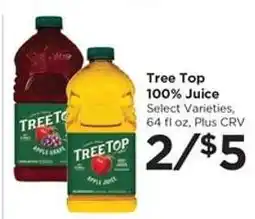 Food 4 Less Tree Top 100% Juice offer