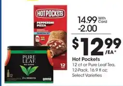 Kroger Hot Pockets or Pure Leaf Tea offer