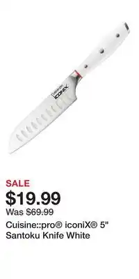 Nordstrom Cuisine::pro iconiX 5 Santoku Knife White offer