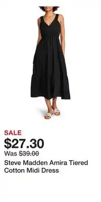 Nordstrom Steve Madden Amira Tiered Cotton Midi Dress offer