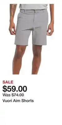 Nordstrom Vuori Aim Shorts offer