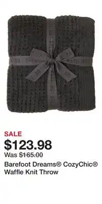 Nordstrom Barefoot Dreams CozyChic Waffle Knit Throw offer