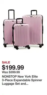 Nordstrom NONSTOP New York Elite 3-Piece Expandable Spinner Luggage Set and 3-Piece Packing Cube Set offer